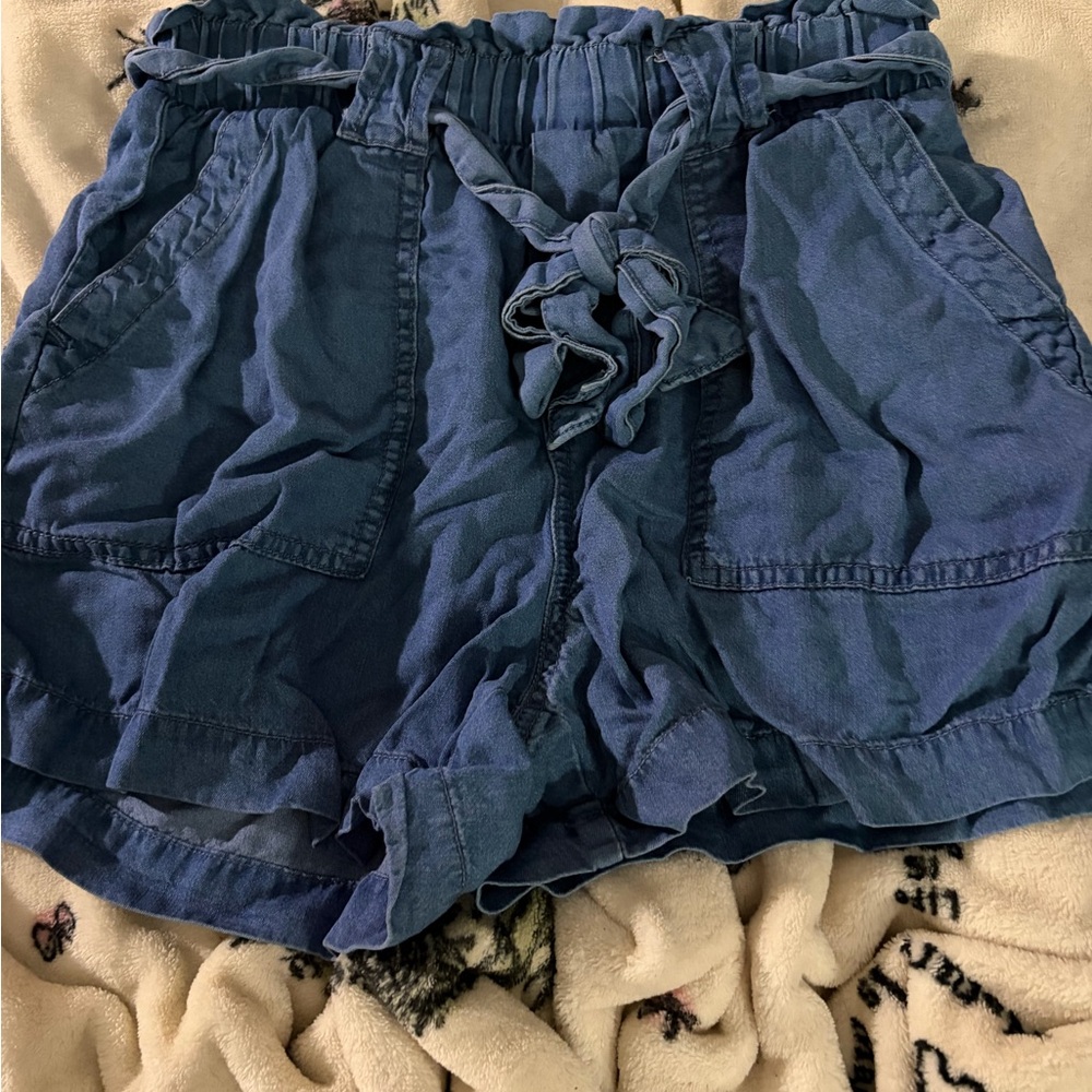 Time and Tru High Waist Blue Women's Shorts